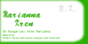 marianna kren business card